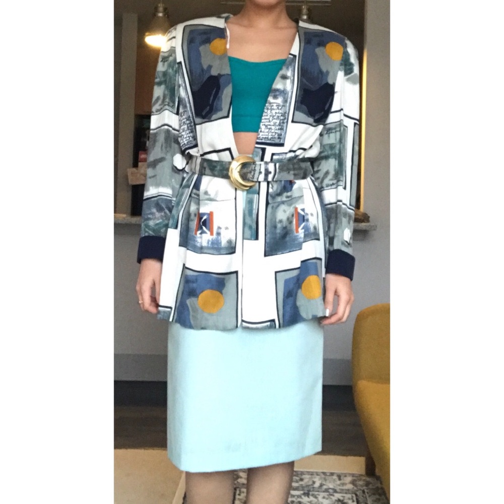 Funky Belted Blazer